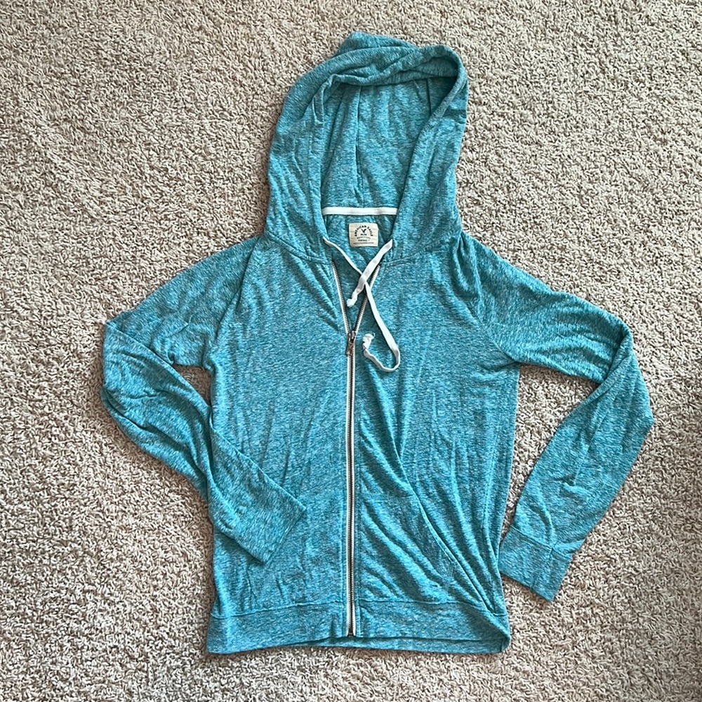 Teal Lightweight Zip Up